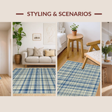 Inviting Plaid Warmth and Texture(Beige)