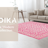 Dynamic Floral Geometry in Colors(Pink)