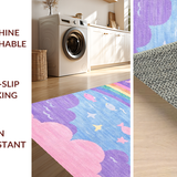 Delightful Plush Colorful Waves(Purple)