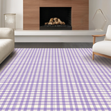 Ultra Soft Area Rug, Non Slip, Stain Resistant, Washable Area Rugs for Living Room, Bedroom, Trendy Minimalist Checkerboard Vibe(Purple)