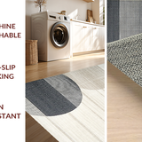 Ultra Soft Area Rug, Non Slip, Stain Resistant, Washable Area Rugs for Living Room, Bedroom, Charming Cozy Round Bubble Style(Gray)