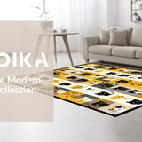 Ultra Soft Area Rug, Non Slip, Stain Resistant, Washable Area Rugs for Living Room, Bedroom, Lighthearted Cartoonish Animal Theme(Black)
