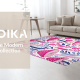 Ultra Soft Area Rug, Non Slip, Stain Resistant, Washable Area Rugs for Living Room, Bedroom, Cozy Textured Modern Aesthetics(White)