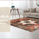 Ultra Soft Area Rug, Non Slip, Stain Resistant, Washable Area Rugs for Living Room, Bedroom, Modern Vibrant Paisley Design(Gray)
