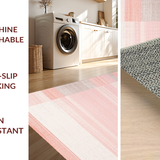 Ultra Soft Area Rug, Non Slip, Stain Resistant, Washable Area Rugs for Living Room, Bedroom, Elegant Luxurious Blush Aesthetic(Pink)