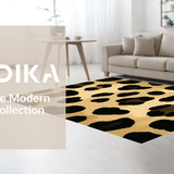 Ultra Soft Area Rug, Non Slip, Stain Resistant, Washable Area Rugs for Living Room, Bedroom, Vibrant Cheetah Skin Design(Beige)
