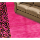 Ultra Soft Area Rug, Non Slip, Stain Resistant, Washable Area Rugs for Living Room, Bedroom, Chic Pink Animal Aesthetic(Pink)