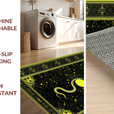 Elegant White Spot Moon Motif(Black)