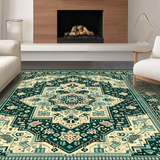 Vintage Earthy Geometric Motif(Blue)