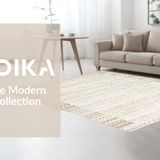 Elegant Off White Curved Design(Beige)