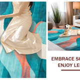 Dynamic Coastal Wave Motif(Blue)