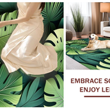 Artistic Lush Green Leaf Arrangement(Green)