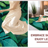 Ultra Soft Area Rug, Non Slip, Stain Resistant, Washable Area Rugs for Living Room, Bedroom, Modern Abstract Green Tones Design(Green)