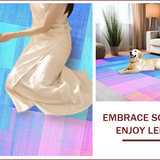 Ultra Soft Area Rug, Non Slip, Stain Resistant, Washable Area Rugs for Living Room, Bedroom, Dynamic Colorful Abstract Waves(Blue)