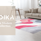 Ultra Soft Area Rug, Non Slip, Stain Resistant, Washable Area Rugs for Living Room, Bedroom, Sleek Light Grey Elegant Swirls(Gray)