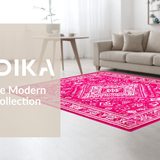 Bold Graphic Statement Door Mat(Pink)