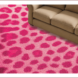 Ultra Soft Area Rug, Non Slip, Stain Resistant, Washable Area Rugs for Living Room, Bedroom, Soft Modern Leopard Print Nursery Rug(Pink)