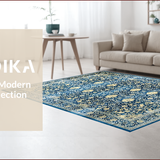 Chic Light Blue Intricate Design(Blue)