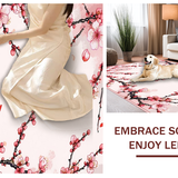 Ultra Soft Area Rug, Non Slip, Stain Resistant, Washable Area Rugs for Living Room, Bedroom, Romantic Branch Floral Elegance(Pink)