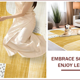 Ultra Soft Area Rug, Non Slip, Stain Resistant, Washable Area Rugs for Living Room, Bedroom, Stylish Earthy Animal Silhouette(Gold)