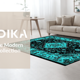 Sophisticated Black Teal Harmony(Black)