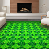 Ultra Soft Area Rug, Non Slip, Stain Resistant, Washable Area Rugs for Living Room, Bedroom, Rustic Nature-Inspired Welcome Mat(Green)