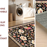 Lively Multicolored Flower(Black)