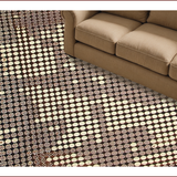 Ultra Soft Area Rug, Non Slip, Stain Resistant, Washable Area Rugs for Living Room, Bedroom, Vibrant Cowhide Graphic Statement Piece(Beige)