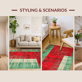 Distinctive Multi Hued Feminine Artwork(Red)