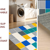 Ultra Soft Area Rug, Non Slip, Stain Resistant, Washable Area Rugs for Living Room, Bedroom, Whimsical Contemporary Game Layout(Gray)