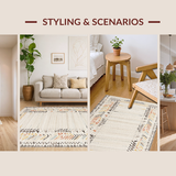 Artful Coastal Stripe Composition(Beige)