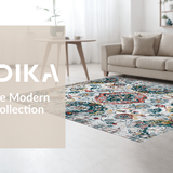 Ultra Soft Area Rug, Non Slip, Stain Resistant, Washable Area Rugs for Living Room, Bedroom, Artistic Grey Distressed Pattern(Gray)