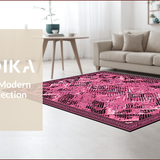 Ultra Soft Area Rug, Non Slip, Stain Resistant, Washable Area Rugs for Living Room, Bedroom, Vibrant Animal Print Elegance(Pink)