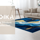 Modern Artistic Swirl Design(Blue)