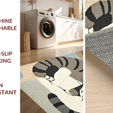 Ultra Soft Area Rug, Non Slip, Stain Resistant, Washable Area Rugs for Living Room, Bedroom, Eclectic Cozy Animal Motif(Gray)