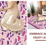 Ultra Soft Area Rug, Non Slip, Stain Resistant, Washable Area Rugs for Living Room, Bedroom, Artistic Dreamy Color Splash(Pink)
