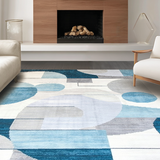 Ultra Soft Area Rug, Non Slip, Stain Resistant, Washable Area Rugs for Living Room, Bedroom, Vibrant Nursery Shaggy Appeal(Blue)