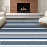 Ultra Soft Area Rug, Non Slip, Stain Resistant, Washable Area Rugs for Living Room, Bedroom, Contemporary Grey Starfish Aesthetic(Blue)