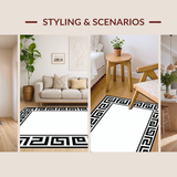 Distinctive Modern Geometric Contrast(Black)