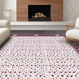 Ultra Soft Area Rug, Non Slip, Stain Resistant, Washable Area Rugs for Living Room, Bedroom, Luxe Monochrome Abstract Style(Purple)