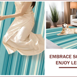 Contemporary Reversible Patterned Mat(Blue)