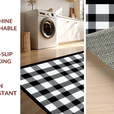 Chic Rustic Buffalo Plaid Aesthetic(Black)