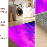 Ultra Soft Area Rug, Non Slip, Stain Resistant, Washable Area Rugs for Living Room, Bedroom, Lively Galactic Nebula Aesthetic(Purple)