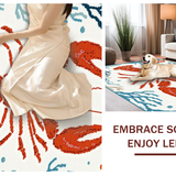 Coastal Chic Lobster Shell Motif(Red)