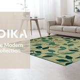 Chic Verdant Geometric Fusion(Beige)