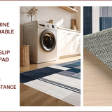 Ultra Soft Area Rug, Non Slip, Stain Resistant, Washable Area Rugs for Living Room, Bedroom, Elegant Modern Abstract Aesthetic(Gray)