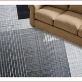 Ultra Soft Area Rug, Non Slip, Stain Resistant, Washable Area Rugs for Living Room, Bedroom, Contemporary Black Living Room Hand-Woven Wool Rug(Black)