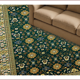 Ultra Soft Area Rug, Non Slip, Stain Resistant, Washable Area Rugs for Living Room, Bedroom, Velvet Islamic Prayer(Green)
