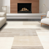 Ultra Soft Area Rug, Non Slip, Stain Resistant, Washable Area Rugs for Living Room, Bedroom, Elegant Neutral Abstract Motif(Beige)