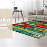 Ultra Soft Area Rug, Non Slip, Stain Resistant, Washable Area Rugs for Living Room, Bedroom, Interactive Vibrant Playroom Road Map Activity Carpet(Red)